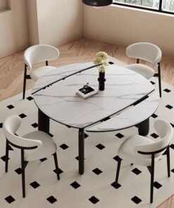 Cheap Price Modern dining room Stone table Sintered Stone new dinner table set furniture luxury dining table set extendable Factory Wholesale
