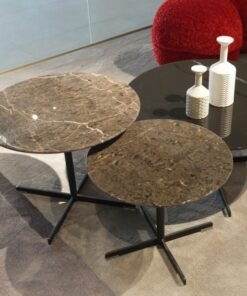 Custom Elegant Stone Furniture Simple Stylish Design Stone Side Table Stainless Steel Iron Marble Top Stone Slab Coffee Table Natural For Living Room Be Decoration Coffee Table Marble Coffee Table