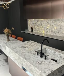Custom natural marble stone kitchen table Island stone processing factory wholesale price