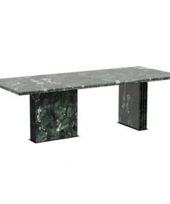 Customized Verde Alpi Marble Dining Table Stone Furniture Marmol Mesa Nodic Rectangular Green Marble Table Marble Dining Table