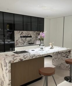 High-end Stone Furniture Bvlgari Marble Countertop Customized Size Dining Room and kitchen Island Worktops Design for Hotel Villa Projects