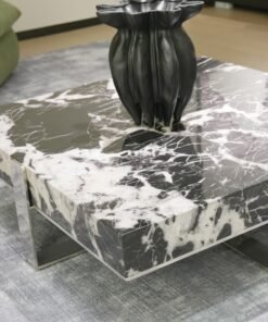 Italian Luxury Stone Furniture Marble Square Coffee Table Living Room Home Size Apartment Designer High-end Combination