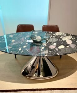 Light luxury Stone Table Design Marble Dining Room Table with Gold Metal Leg Modern Style for Home Kitchen Hotel-Restaurant Furniture