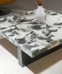 Luxury Modern Stone Furniture Green Marble Center Table Cube Side Table Living Room Furniture Customized Yunfu Factory