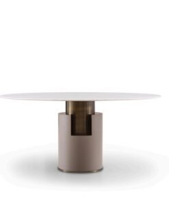 Luxury Modern White Mable Top Coffee Table Living Room Stainless Steel Leg Round Coffee Table