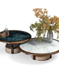 Luxury Stone Elliptical Small Side Table Premium Custom Stone Furniture for Hotel and Home Dining Tables Top Manufacturer