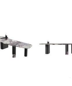 Modern Luxury Marble Coffee Table Living Room Eco-Friendly Durable Creative Irregular Abnormally Shaped Minimalist Style Home