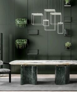 Modern Luxury Natural Marble Dining Table Dining Room Furniture Oval Marble Dining Table Chair Set Nodic Marmol Mesa Table Basse