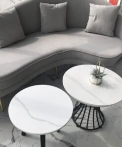 Round marble stone coffee table China Yunfu processing factory wholesale price