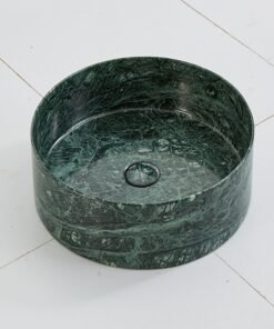 Spa-style marble bathroom basin Marble Stone Luxury Natural Green Marble Round Classical for Kitchenware Home